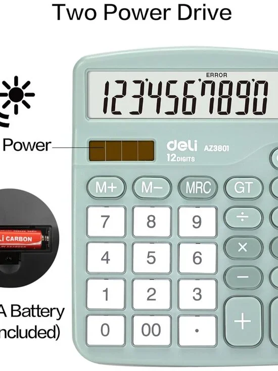 Calculator, Standard Function Desktop Calculators with 12 Digit Large LCD Displa - Picture 4 of 7